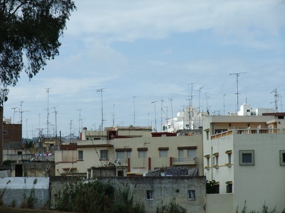 Antennenwald in Tanger
