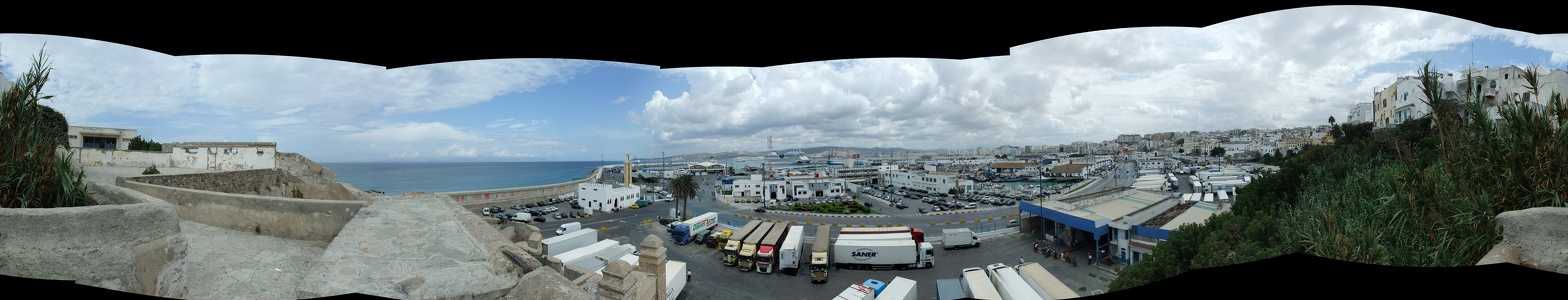 Hafen-Panorama von Tanger