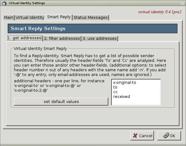 Configuration Smart-Reply Page 1