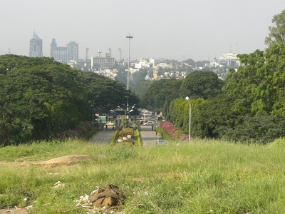 view to downtown Bangalore